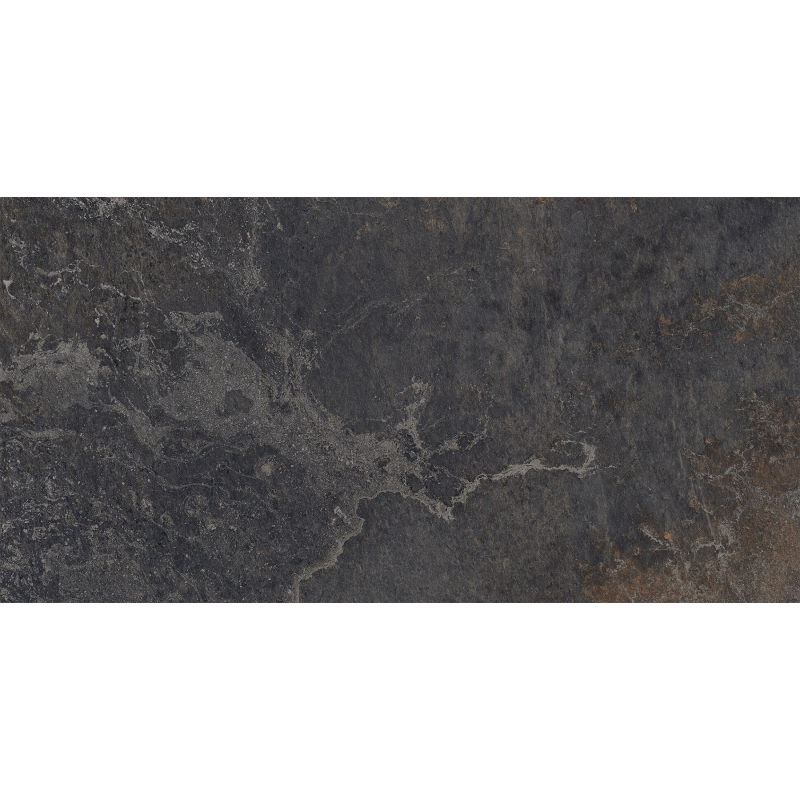 Mexen Blaze Black glazed rectified stoneware sample G1, floor-wall tile 120 x 60 cm, carving - TL420-01-S