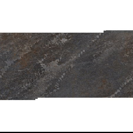 Mexen Blaze Black glazed porcelain stoneware sample rectified G1, floor-wall tile, carving - TL420-01-S