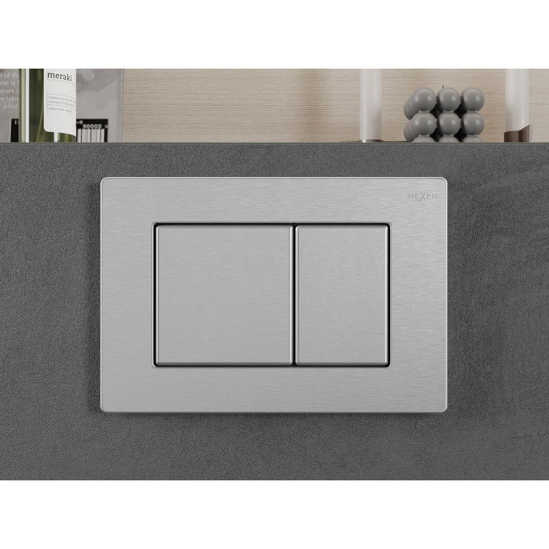 Mexen Fenix 03 flush button, stainless steel - 600312