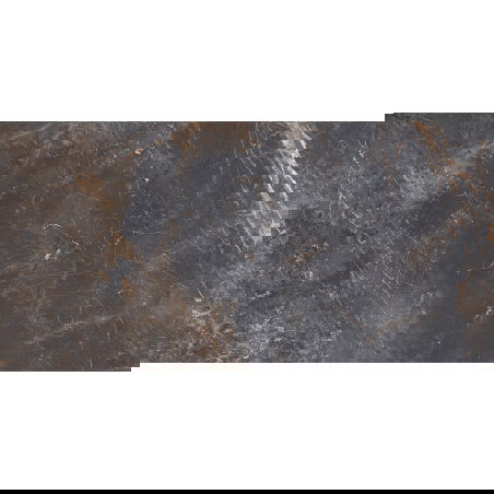 Mexen Visby Black glazed rectified gres sample. G1 floor-wall tile, carving - TL428-02-S