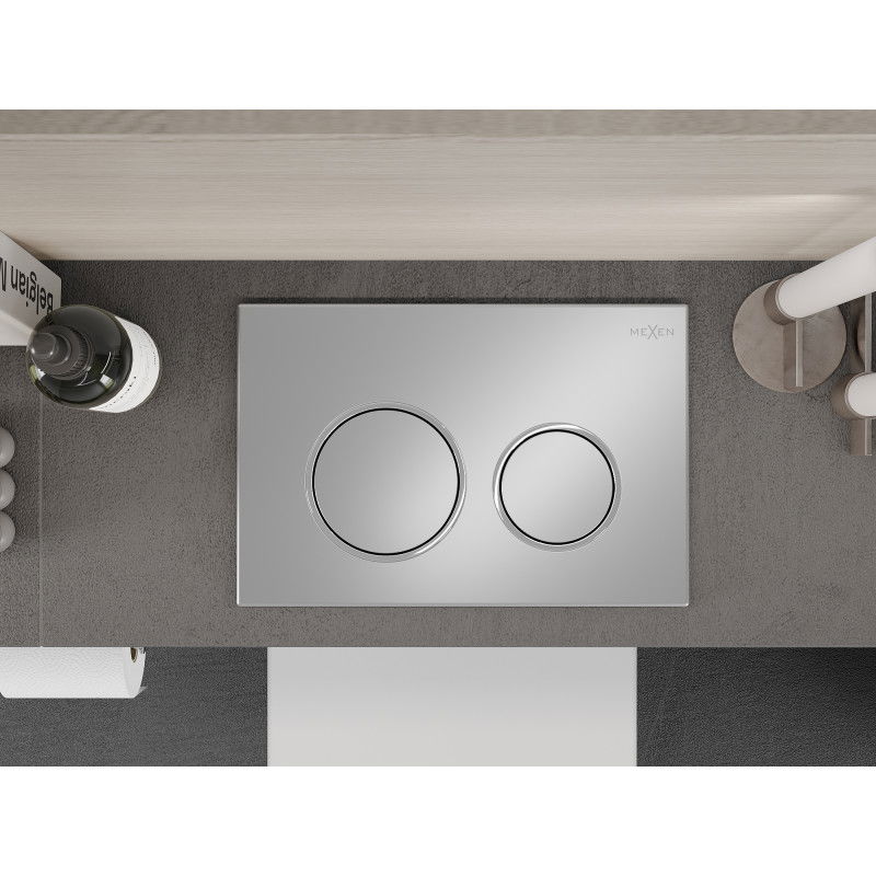 Mexen Fenix 07 XS flush button, matte chrome - 600702