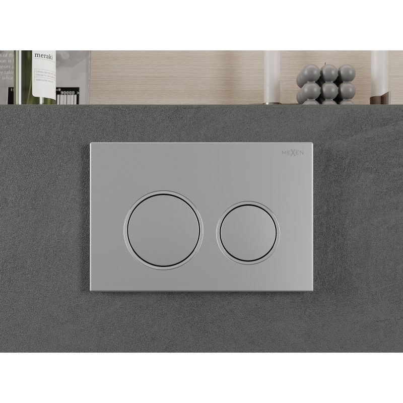 Mexen Fenix 07 XS flush button, matte chrome - 600702