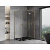 Mexen Mist-H L Duo right hinged shower cabin 105 x 120 cm, transparent, gold - 8A5L-105L-120P-50-00
