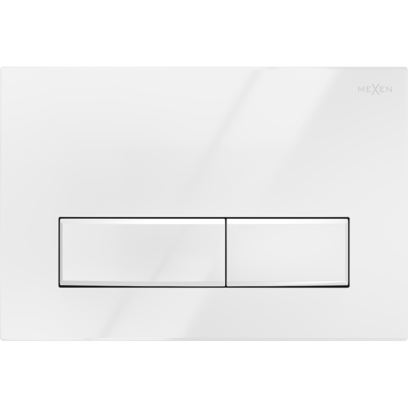 Mexen Fenix 09 flush button, glossy white - 600900