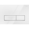 Mexen Fenix 09 flush button, Shiny white - 600900