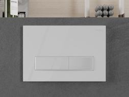Mexen Fenix 09 flush button, glossy white - 600900