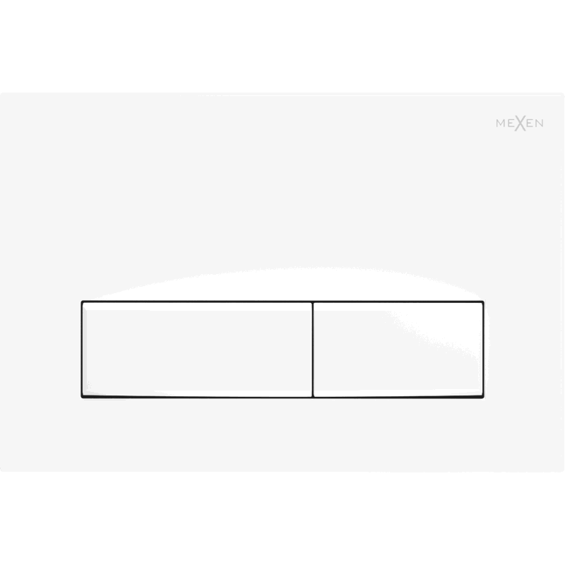 Mexen Fenix 09 flush button, White mattt - 600920