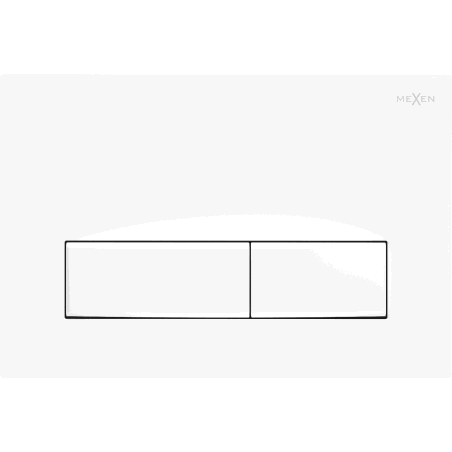 Mexen Fenix 09 flush button, White mattt - 600920