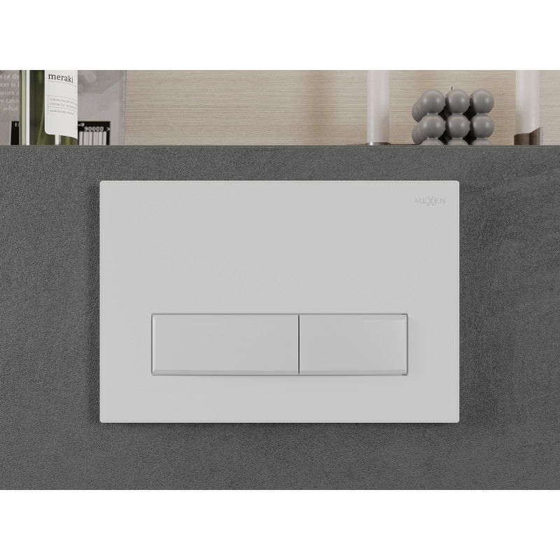 Mexen Fenix 09 flush button, white matte - 600920