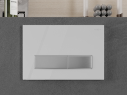 Mexen Fenix 09 flush button, White/Glossy Chromee - 600992