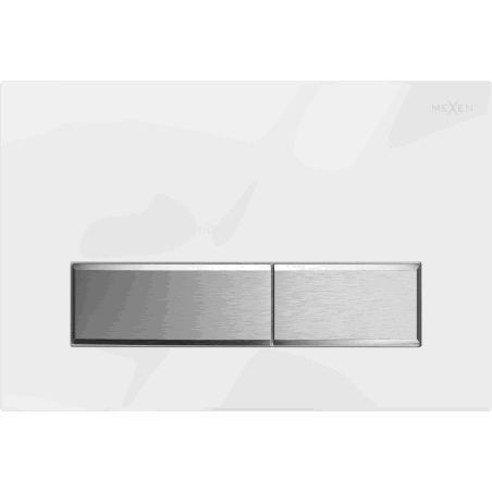 Mexen Fenix 09 flush button, white/glossy chrome - 600992