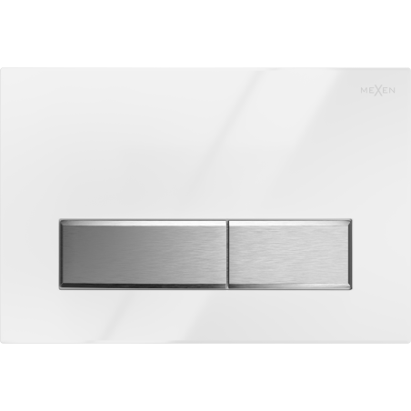 Mexen Fenix 09 flush button, White/Glossy Chromee - 600992
