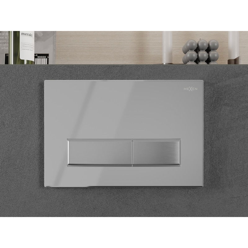 Mexen Fenix 09 flush button, shiny chrome - 600999