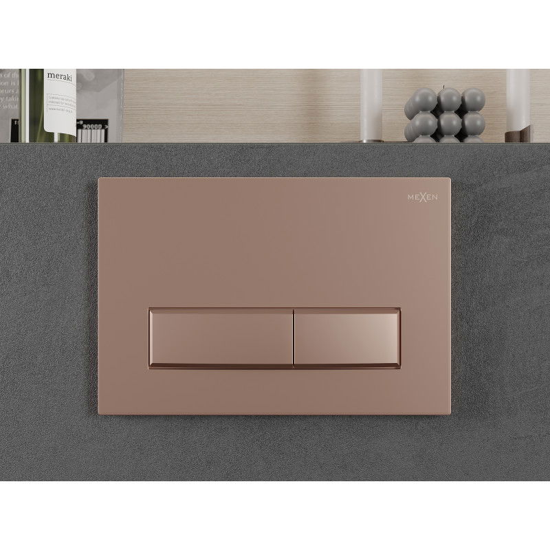 Mexen Fenix 09 flush button, rose gold - 600905