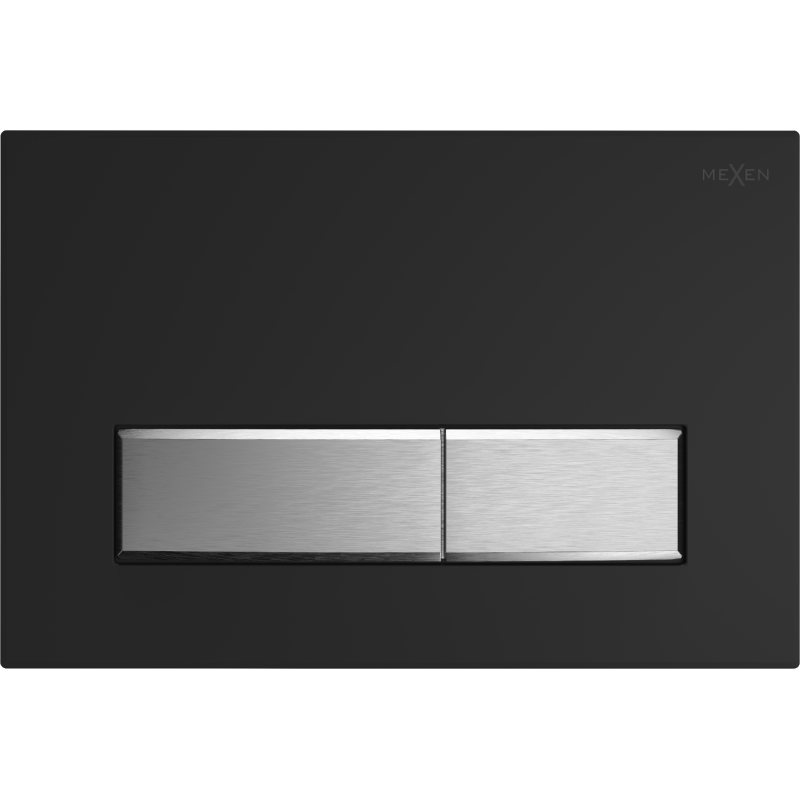 Mexen Fenix 09 flush button, black/matte chrome - 600997