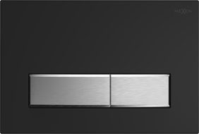Mexen Fenix 09 flush button, Black/Matt Chromee - 600997