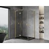 Mexen Mist-H L Duo left hinged shower enclosure 115 x 85 cm, transparent, brushed gold - 8A5L-115L-085P-55-00