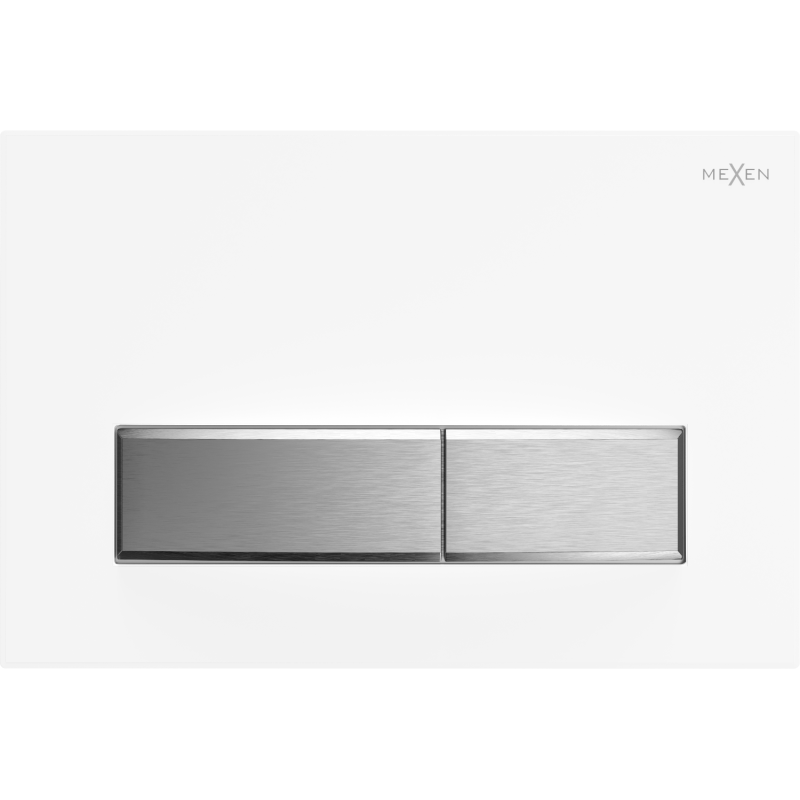 Mexen Fenix 09 flush button, White/Matt Chromee - 600929