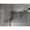 Mexen Mist-H L Duo Left Hinged Shower Cabin 115 x 105 cm, Transparent, Brushed Gold - 8A5L-115L-105P-55-00