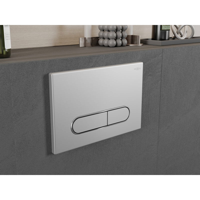 Mexen Fenix 11 flush button, matte chrome - 601102
