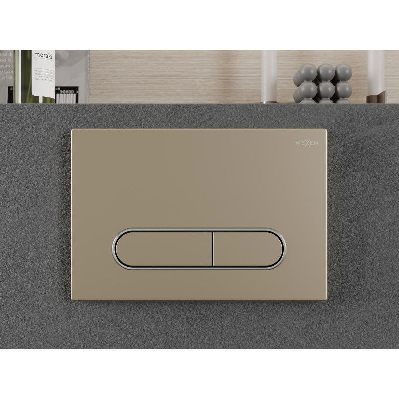 Mexen Fenix 11 flush button, gold champagne - 601104