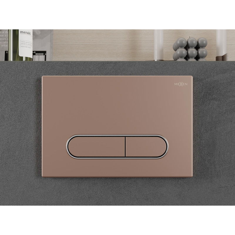 Mexen Fenix 11 flush button, rose gold - 601105