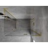 Mexen Mist-H L Duo right hinged shower cabin 110 x 115 cm, transparent, brushed gold - 8A5L-110L-115P-55-00