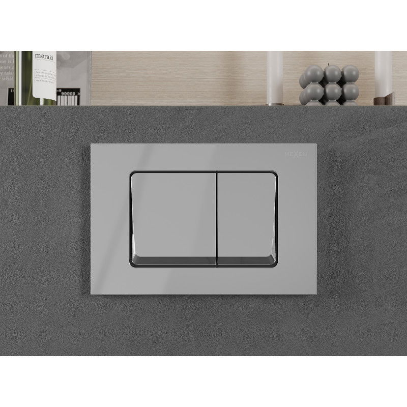 Mexen Fenix 10 XS Flush Button, Shiny Chrome - 601001