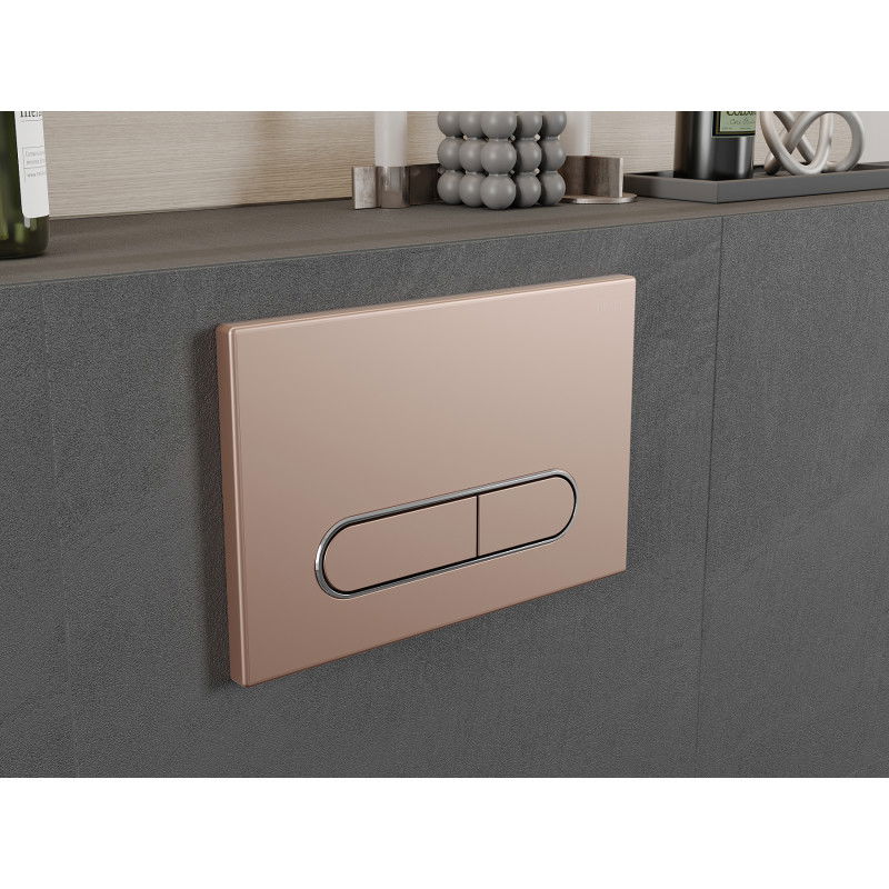 Mexen Fenix 11 flush button, rose gold - 601105