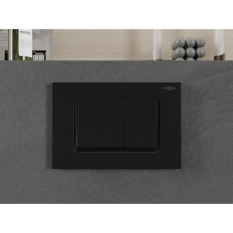 Mexen Fenix 10 XS Flush Button, Matte Black - 601003