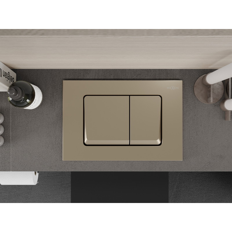 Mexen Fenix 10 XS flush button, gold champagne - 601004