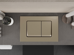 Mexen Fenix 10 XS flush button, champagne gold - 601004