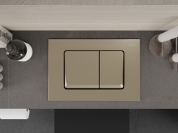 Mexen Fenix 10 XS flush button, gold champagne - 601004