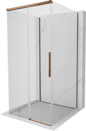 Mexen Rox-3S 3-wall sliding shower cabin 120 x 120 cm, transparent, rose gold - 8C2-120-120-60-00-3S