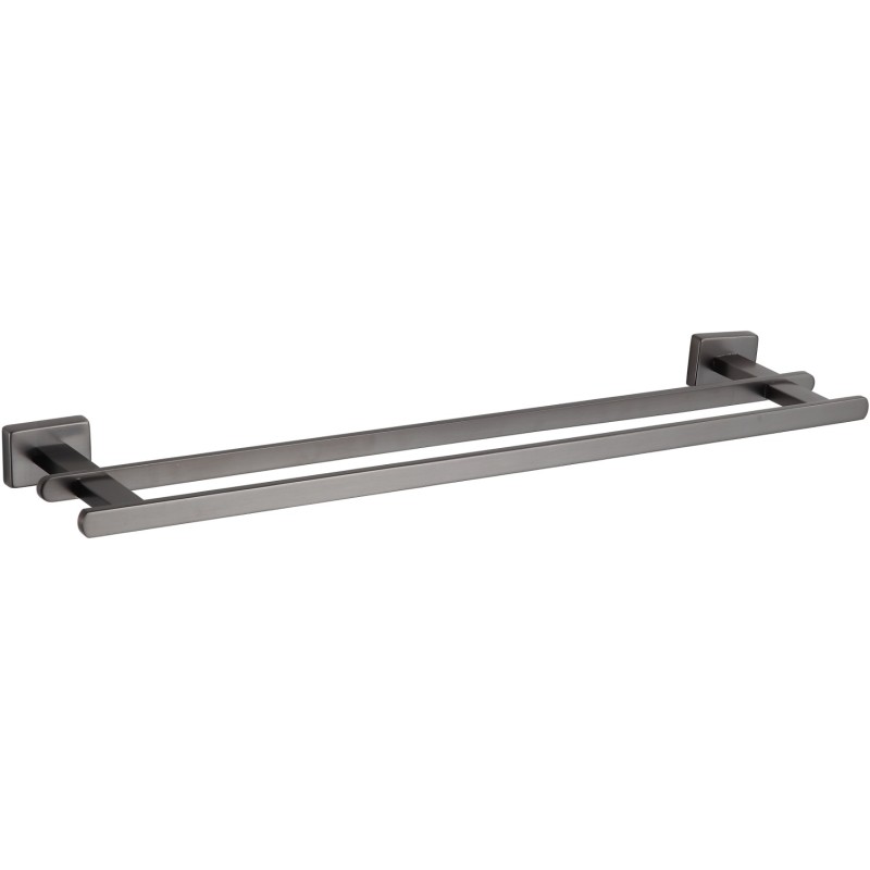 Mexen Arno double towel rack, brushed gun gray - 7020725-66