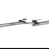 Mexen Arno double towel rack, brushed gun gray - 7020725-66