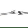 Mexen Arno double towel rack, black chrome - 7020725-73