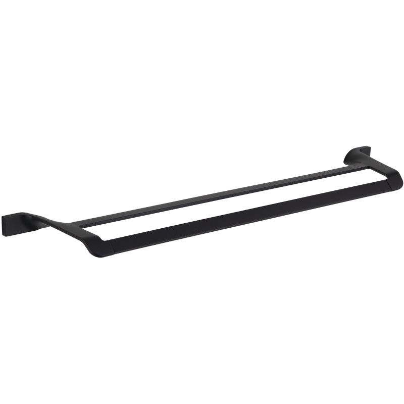 Mexen Rino double towel rack, Black - 7027025-70