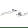 Mexen Arno double towel rack, brushed nickel - 7020725-97
