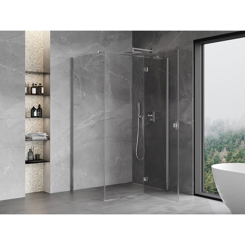 Mexen Mist-H T Right-Swing Shower Enclosure 100 x 95 cm, Transparent, Chrome - 8A5T-100-095-01-00-P
