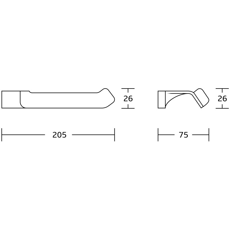 Mexen Rino toilet paper holder, gold - 7027033-50