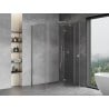 Mexen Mist-H T right-hinged shower enclosure 75 x 120 cm, transparent, chrome - 8A5T-075-120-01-00-P