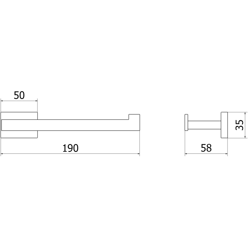 Mexen Arno toilet paper holder, white - 70207333-20