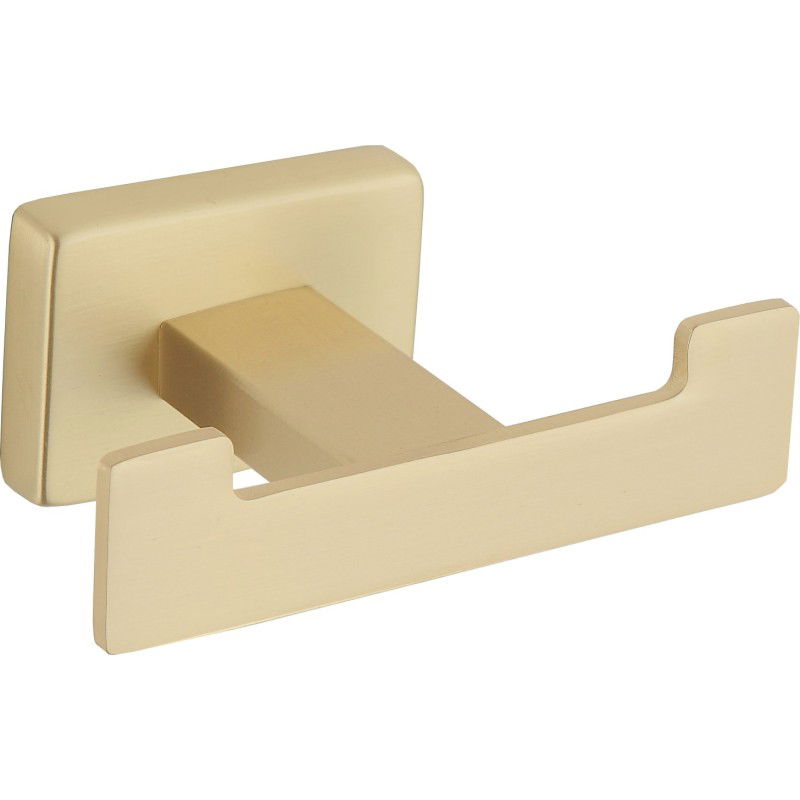 Mexen Arno double towel hook, brushed gold - 7020735-55