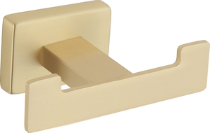 Mexen Arno double towel hook, brushed gold - 7020735-55