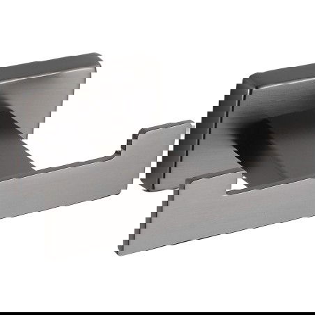 Mexen Arno double towel hook, brushed gun gray - 7020735-66