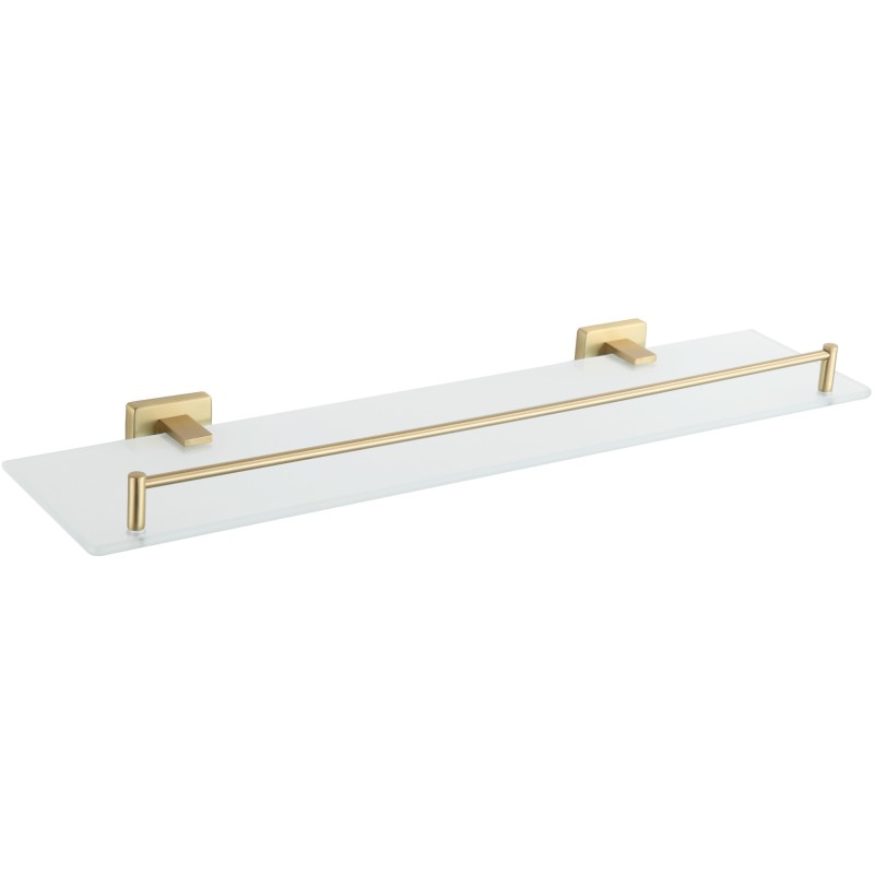 Mexen Arno hanging glass shelf, brushed gold - 7020737-55