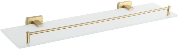 Mexen Arno hanging glass shelf, brushed gold - 7020737-55
