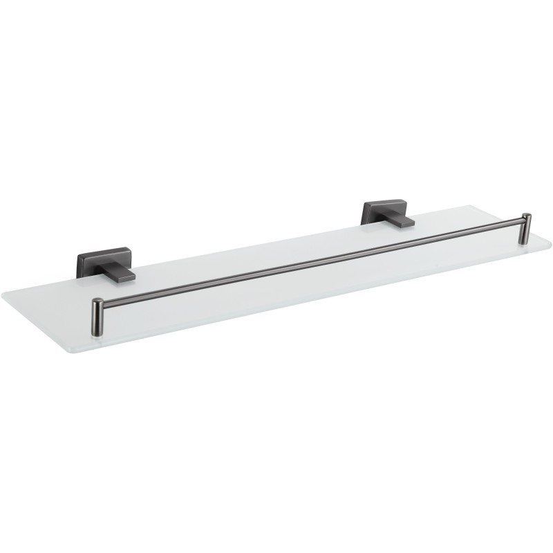 Mexen Arno hanging glass shelf, brushed gun gray - 7020737-66