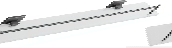 Mexen Arno hanging glass shelf, brushed gun gray - 7020737-66